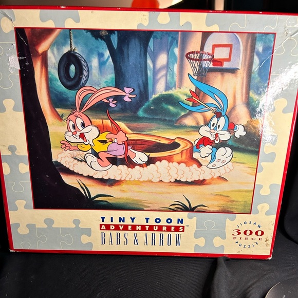 WARNER BROS VTG 90s Tiny Toon Adventure 300 piece Jigsaw puzzle. Dated 1993 - Picture 1 of 9